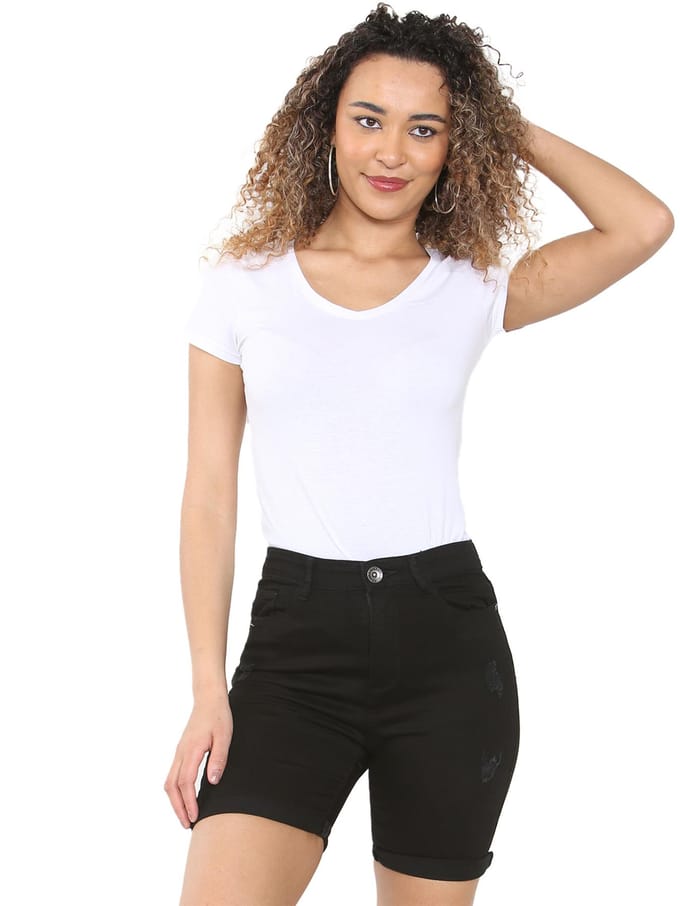 Enzo | Denim Shorts - Zwart