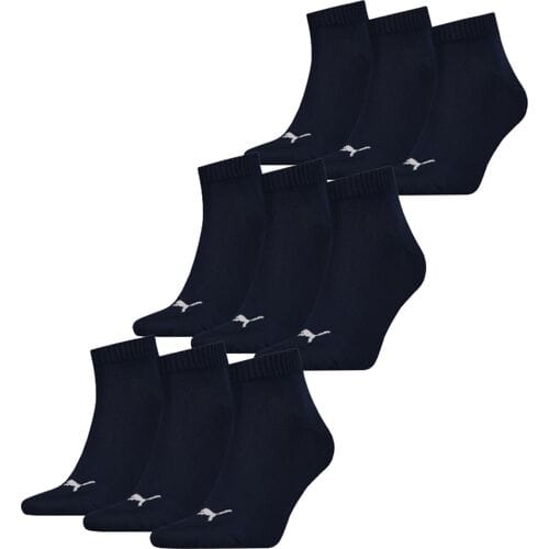 Puma Quarter Sokken Plain 9-pack Navy-43/46
