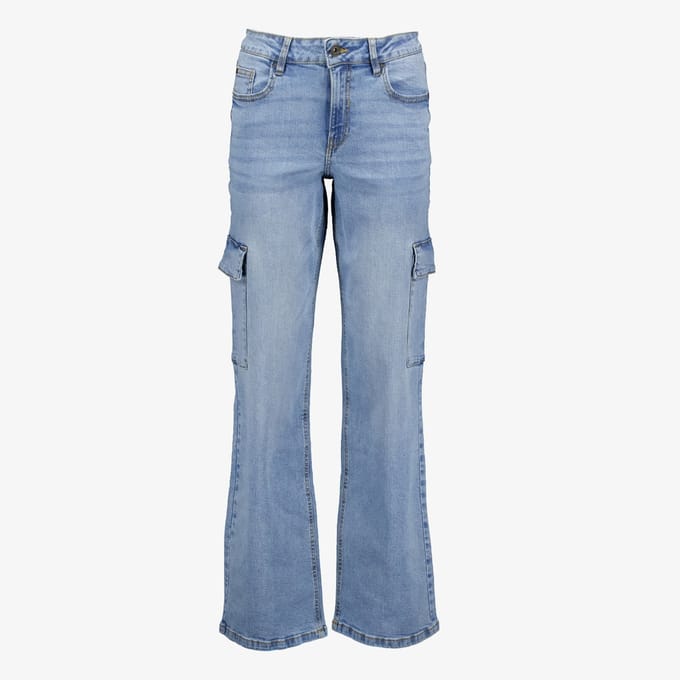 TwoDay dames cargo jeans mediumblauw - Maat 30