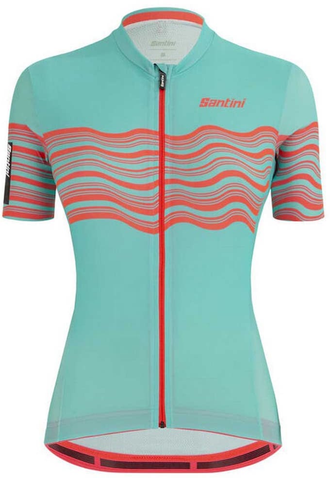 Santini Tono Proflo Korte Mouw Wielertrui Blauw XL Vrouw