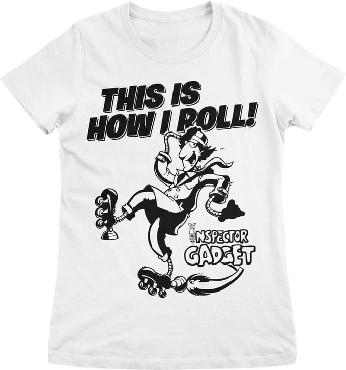 Inspector Gadget T-shirt 'This Is How I Roll' Girly Tee CPLG-5-IG005-H33-2