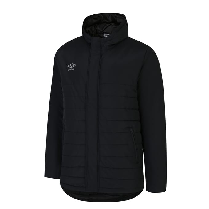 Umbro Heren Bench gewatteerd jack (Zwart)