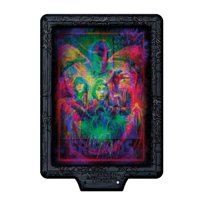 Clementoni - Puzzel - Stranger Things - Morphing Collection - The Upside Down - Puzzel met RGB verlichting en morphing effect - 520 stukjes