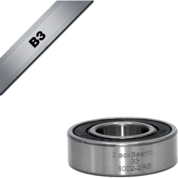 Lager Black Bearing B3 - 6002-2RS - 15 x 32 x 9 mm