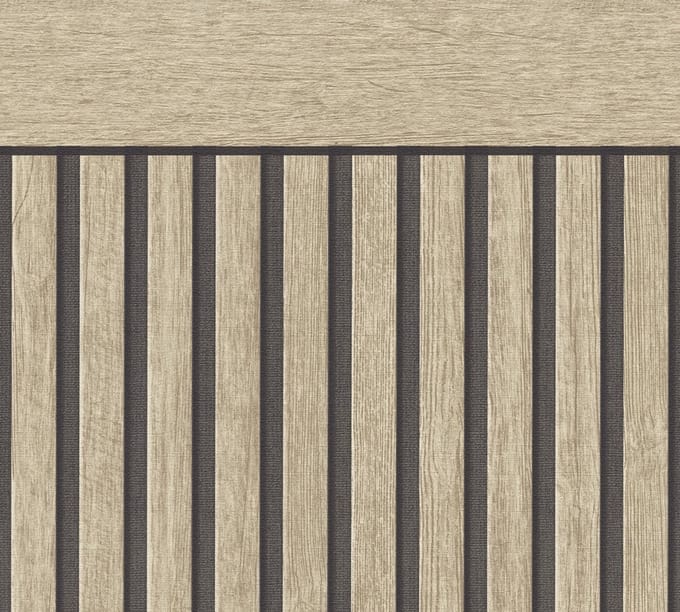 LATTENWAND PANEEL BEHANG | industrieel - Beige Bruin - A.S. Création Elements 2