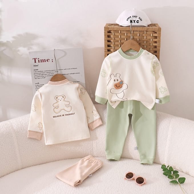 VBM babykleding - 2-delige set - 100% katoen - 9-12 maand