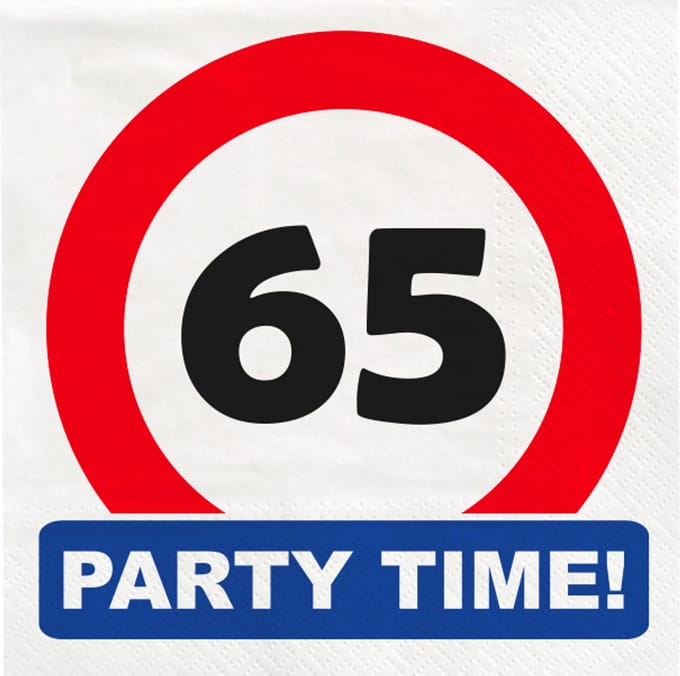 Traffic sign napkins - 65