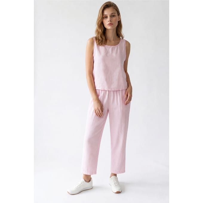 Mouwloze Crepe Jumpsuit
