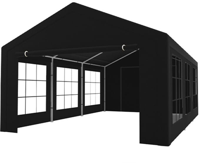 Partytent 4x6m zwart semi professioneel