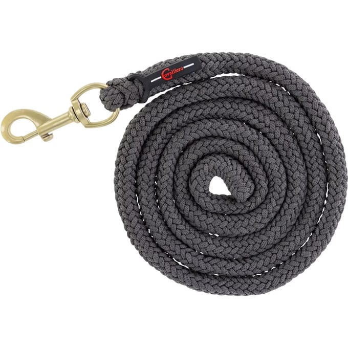 Covalliero Halstertouw Classy Musketon 2M Stone Grijs