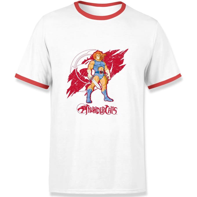 Thundercats Lion-O Red Ringer T-Shirt - White/Red - XL - White/Red