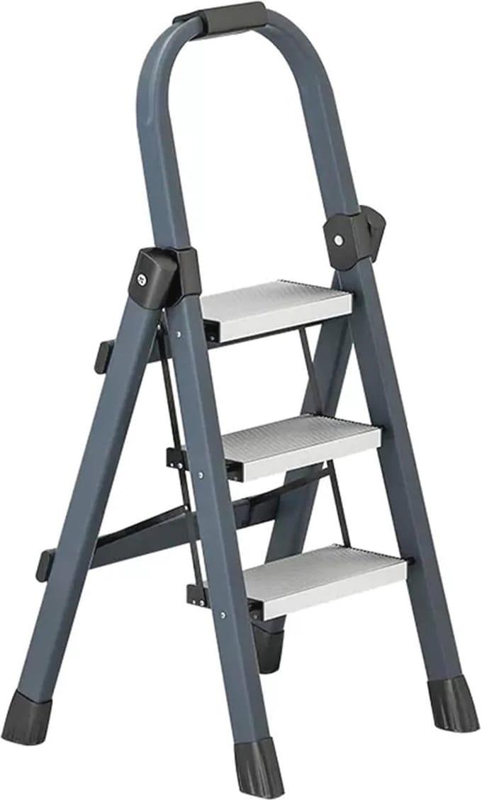 Opvouwbare 3-traps ladder met leuningen - 350 lbs