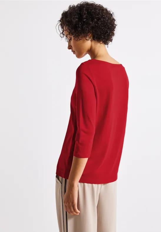 Shirt met boothals