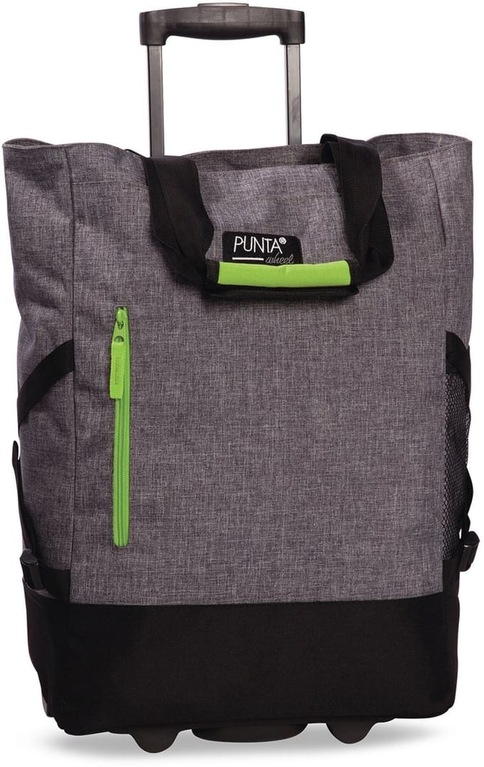 Fabrizio - Punta - shoppingtrolley - boodschappenkar - Grijs/Lime