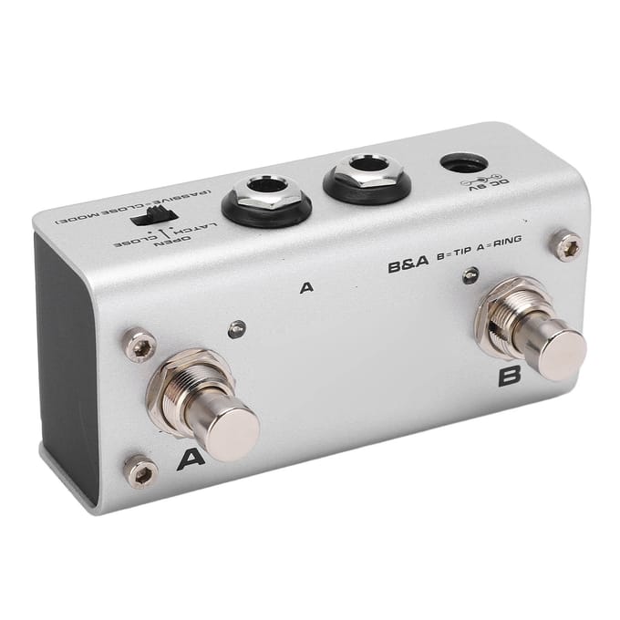 Dubbele Voet Schakelaar Dubbele Nagel voor Toetsenbord Geluidsbron Modules Effect Pedalen NMP?2 white
