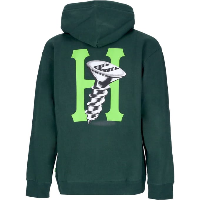 Hardware-hoodie voor heren Bosgroen