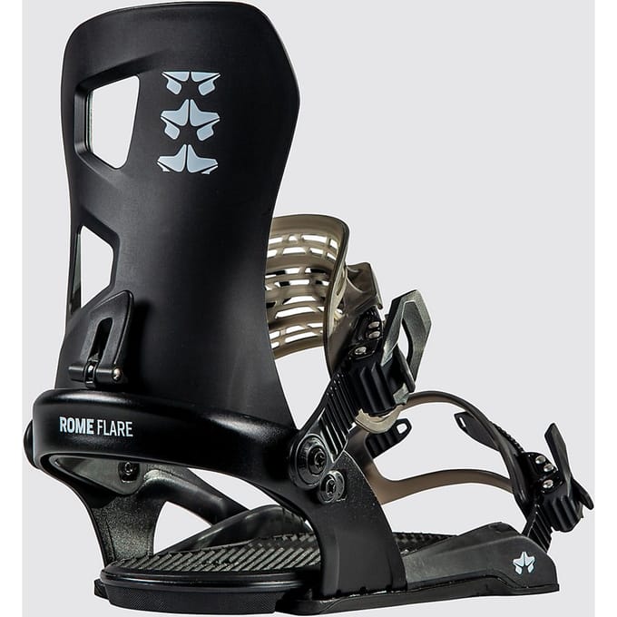 Rome Flare Snowboard Bindingen zwart