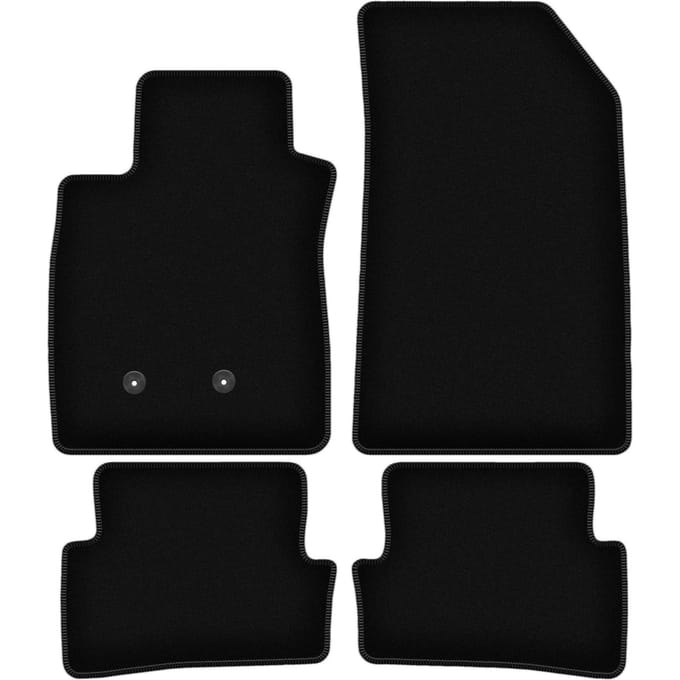 BASIC zwarte veloursmatten voor: Renault Clio III Grandtour, stationwagen, hatchback (2005-2012)