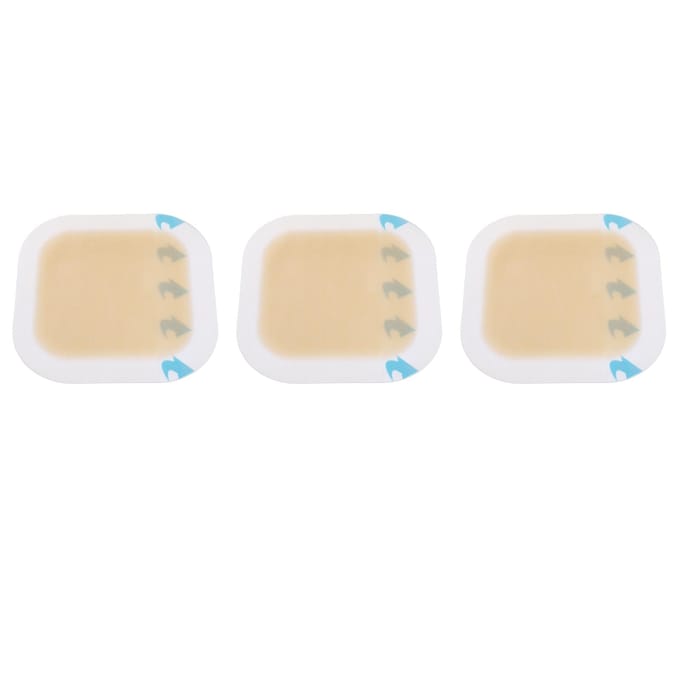 3 stuks Hydrocolloïdverbanden Zelfklevend Verborgen Wondverband voor Doorligwonden Blaarverzorging white