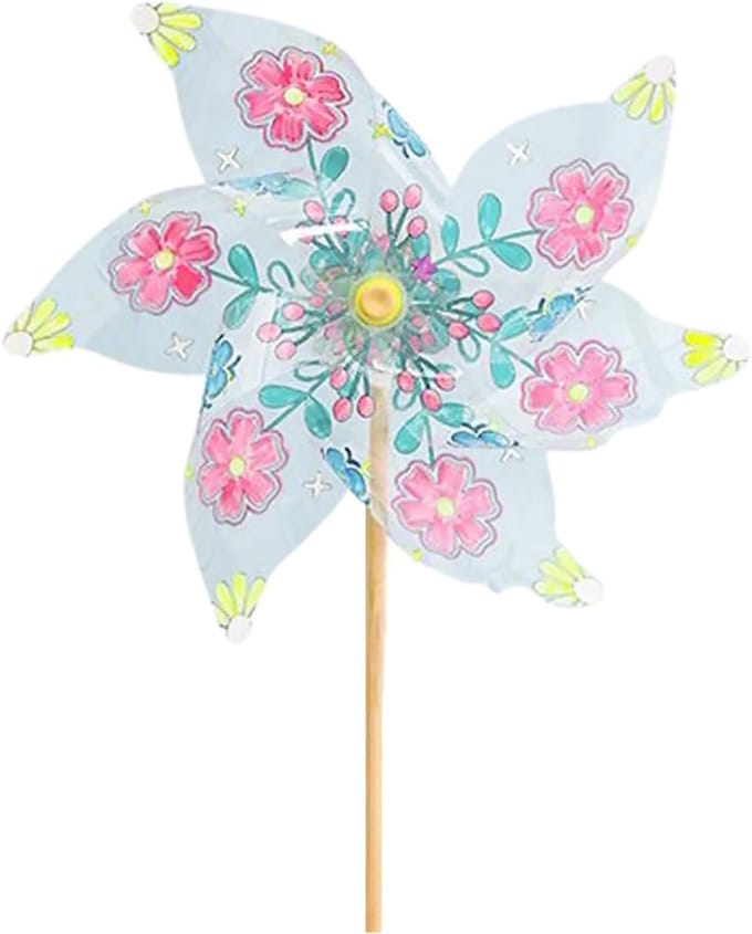 Knutsel Windmolens - Tuin Decoratie - Creatief Spel - Kinderveilig PVC - 40x25cm - Meerdere Kleuren