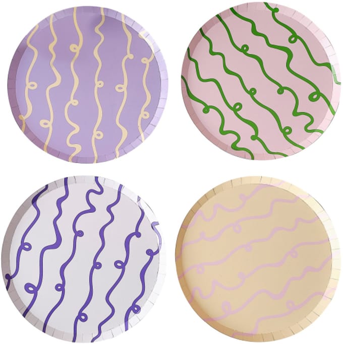 Multicolor Swirl - 8 stuks
