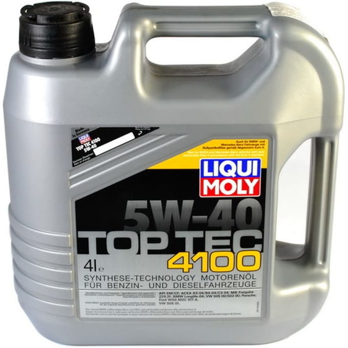 Motorolie LIQUI MOLY P000322 TopTec 4100 5W40 4L
