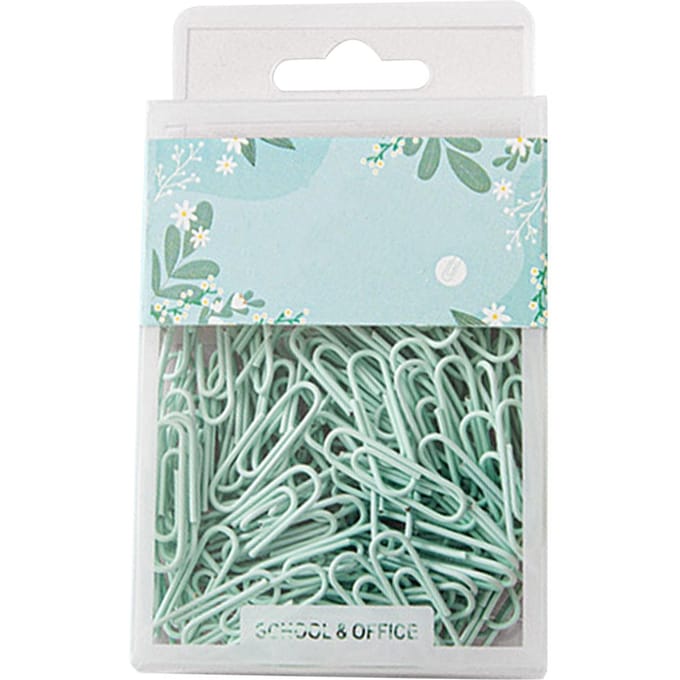 70 pcs Clips Papier Couleur Vive Mignons Petits Clips Papier Durables Antirouille Fer Clips Papier pour