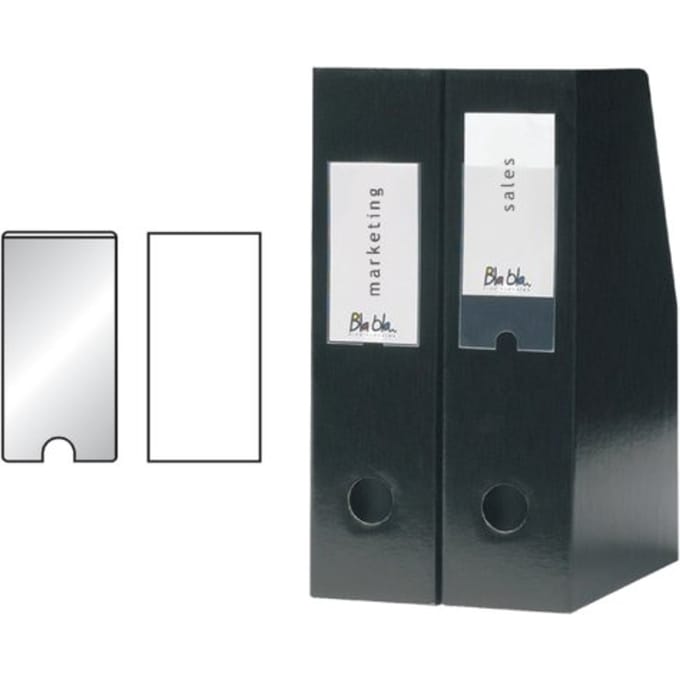 Etikethouder Djois  55x150mm zelfklevend transparant 6 stuks