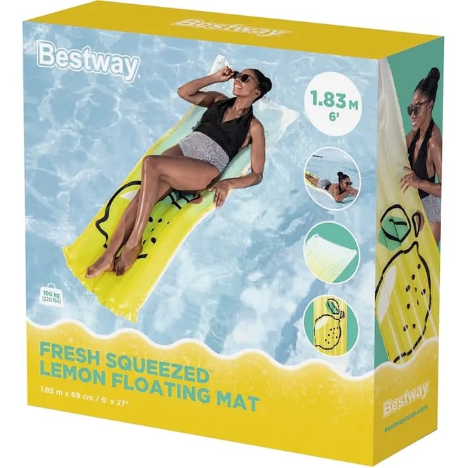 Swimming Mattress Lemon 183 X 69 Cm Bestway 44122