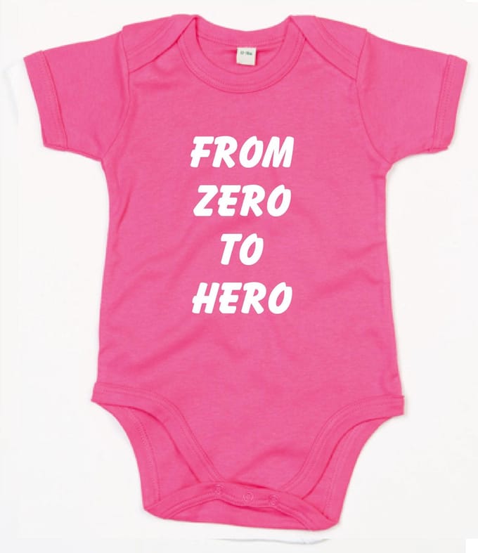Rompertje From Zero To Hero-Fuchsia-0-3 Maanden