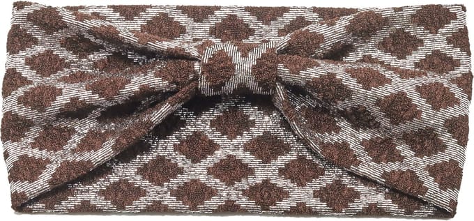 Emilie collection - haarband - bruin - glitter - zilver