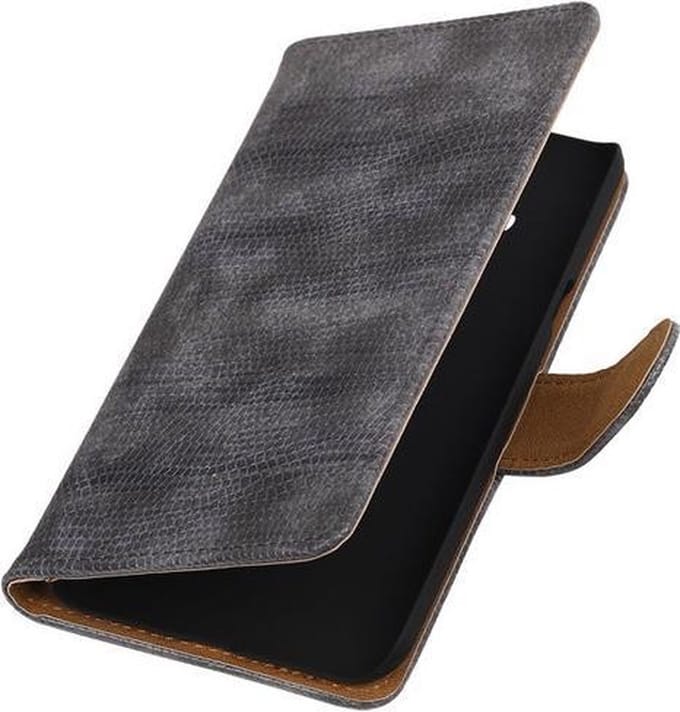 Samsung Galaxy J3 - Mini Slang Grijs Booktype Wallet Hoesje