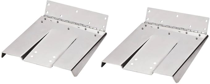 Edelstalen Trimflappen paar 30,5 x 45,7 cm, Boten 8-11 m