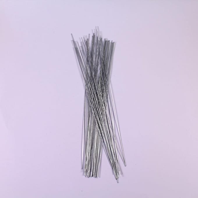 Bloem Draad - Modelleer Draad - Bloemschikken Knutselen - Flexibel Staal - 30 Cm 50 Stuks - Zilver