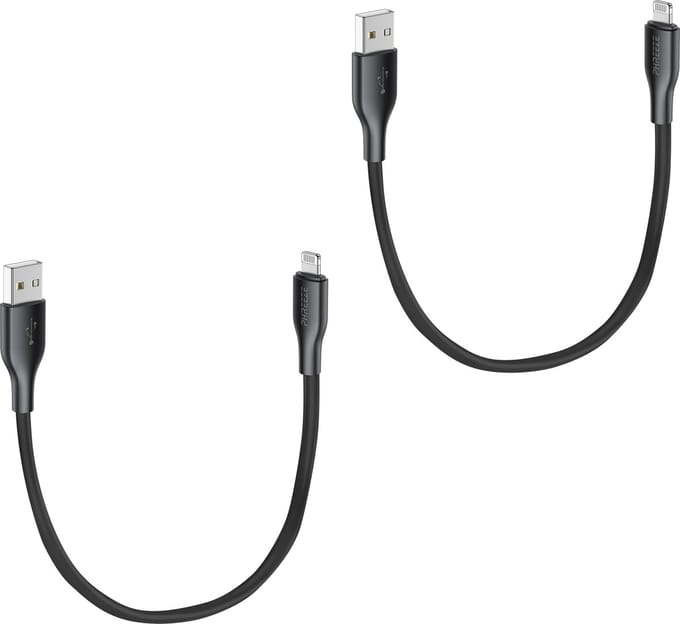 Usb kabel - Geschikt voor iPhone - Lightning kabel - 30cm kort