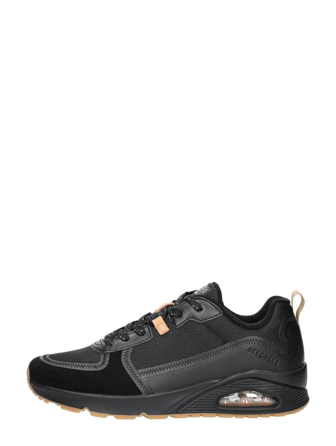 Skechers Uno - Layover Sneakers Laag - Zwart