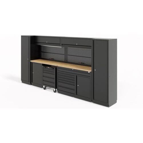 HBM modulair werkplaatssystem 13-delig, zwart