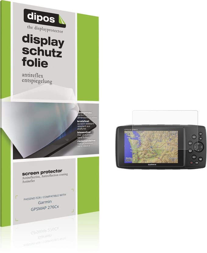 dipos – 2x Matte Beschermfolie geschikt voor Garmin GPSMAP 276Cx | Krasbestendige & antireflecterende Screenprotector Ultra-Thin