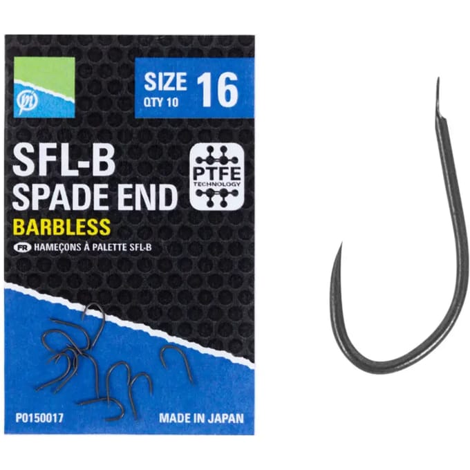 Haken Preston SFL-B Size 16 Spade End (x10)