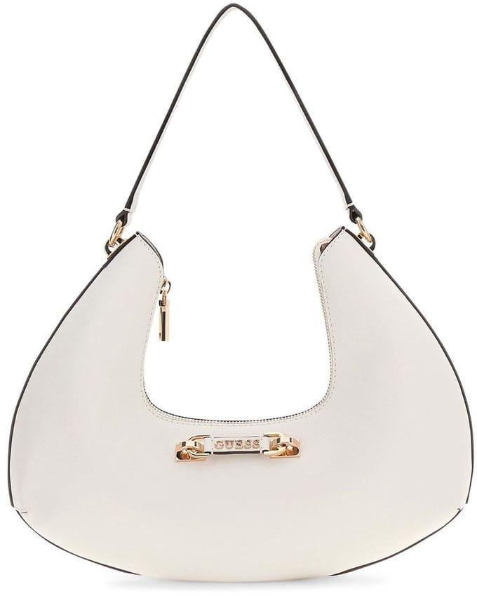 GUESS schoudertas Sophia Hobo Cream White crème