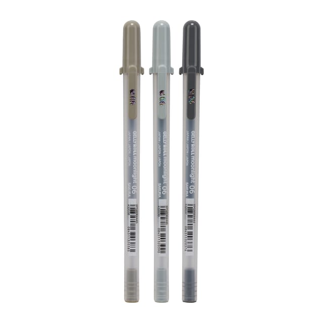 Gelschrijver Sakura Gelly Roll Moonlight 06 urban set à 3 kleuren