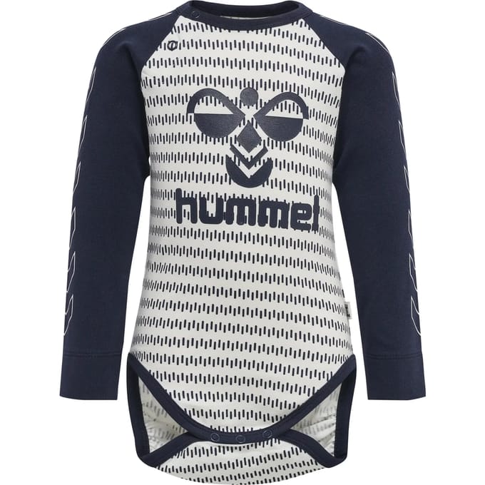 Hummel Kinder Bodys Desmond Body Longsleeve 214099 Black Iris-68 - ca. 6 Monate