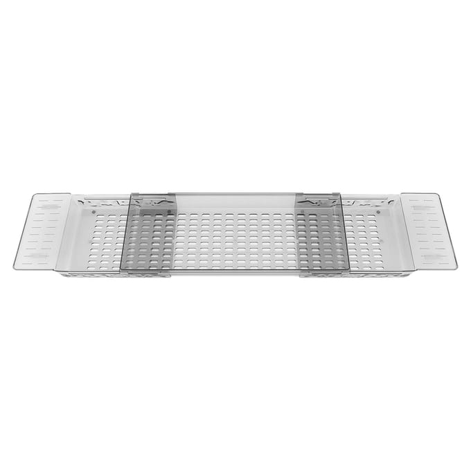 Badkuipblad Universeel Uitschuifbaar Waterdicht Badkuiprek Handdoek Luxe Badaccessoire voor gray