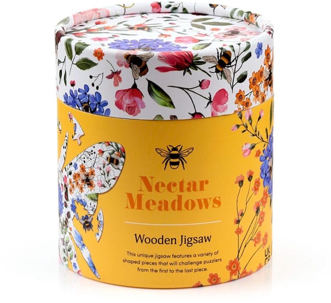 Nectar Meadows Bij – Houten 130-Stuks Bij-Vorm Legpuzzel