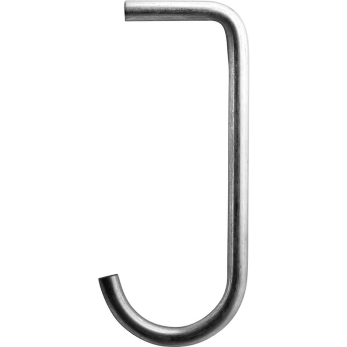 String Furniture J-Haken Metaal - set van 5 - roestvrij staal