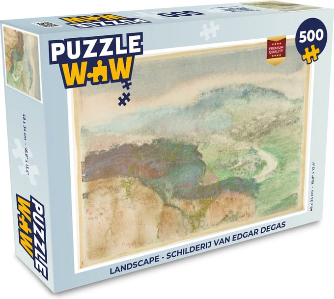 Puzzel Landscape - Schilderij van Edgar Degas - Legpuzzel - Puzzel 500 stukjes