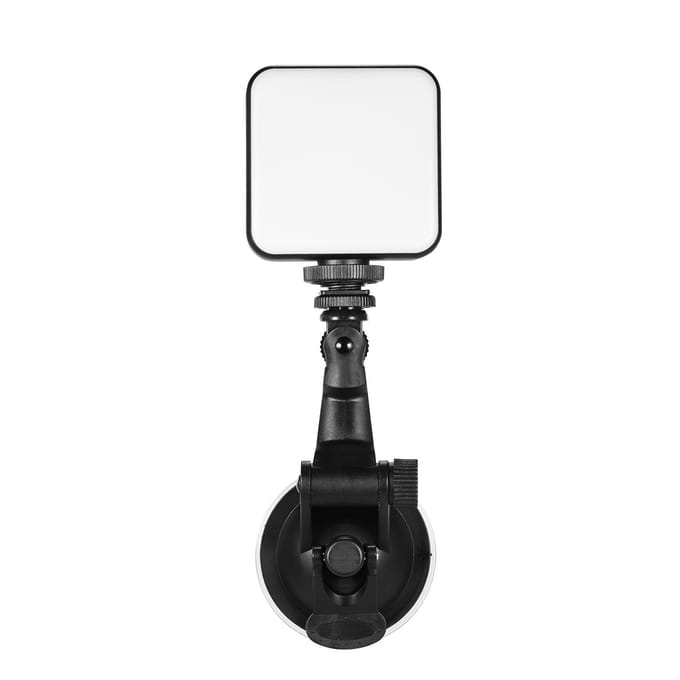 Kit d'éclairage de vidéoconférence W64 avec Mini lumière LED Vlog bicolore 6W, 2500K-6500K, variable noir