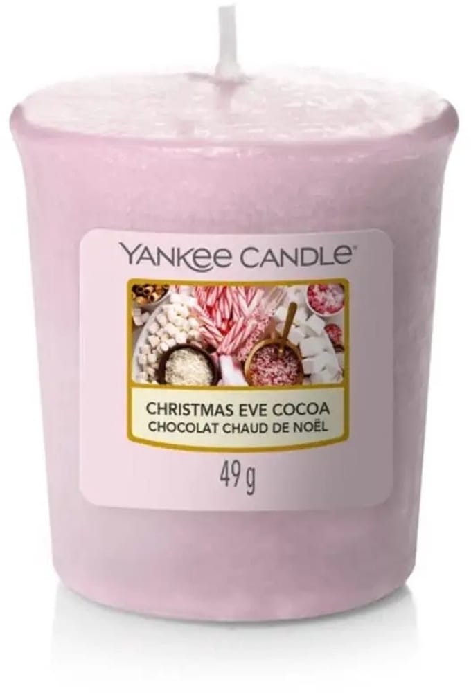 Yankee Candle Votive Christmas Eve Cocoa 49g - Sfeervolle kerstgeur