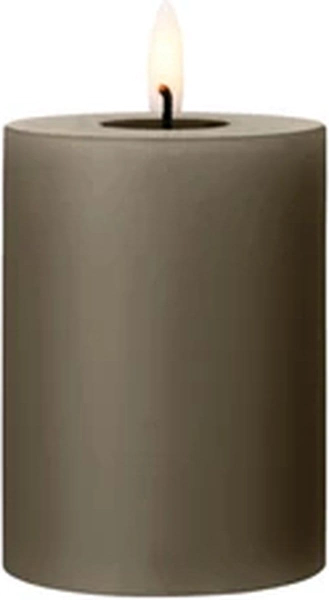 Ester & Erik Led Pillar kaars H10cm caviar