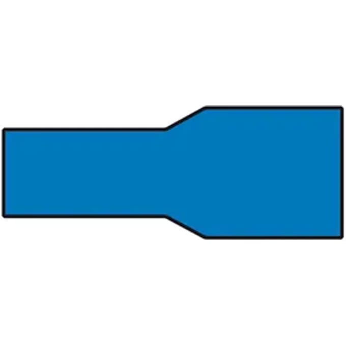 Carpoint Vlakstekerhuls Blauw 6,3x0,8mm 10 Stuks